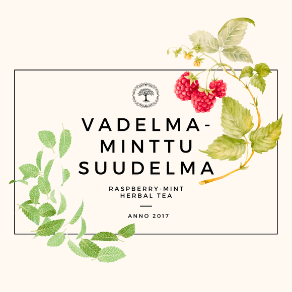 Vadelma-minttu suudelma yrttitee